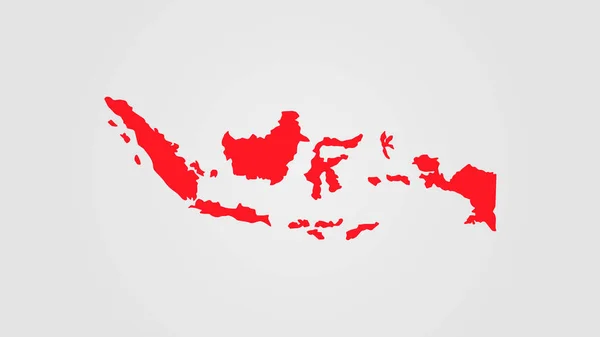 アート イラストフレーム抽象的背景グラデーション島図インドネシアの独立記念日旗ベクトル文字空間形状現代の風景ライン — ストックベクタ