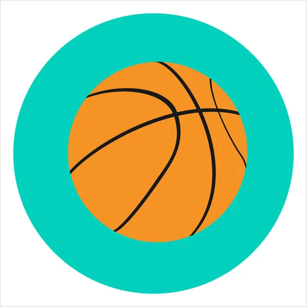 Art Illustration Icon Symbols Basketball Vector — Vector de stock