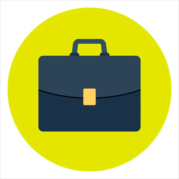 Art Illustration Icon Symbol Blue Suitcase Work Bag Office — Vettoriale Stock