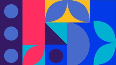 Sanat & Resim arkaplanı soyut mozaik geometrik