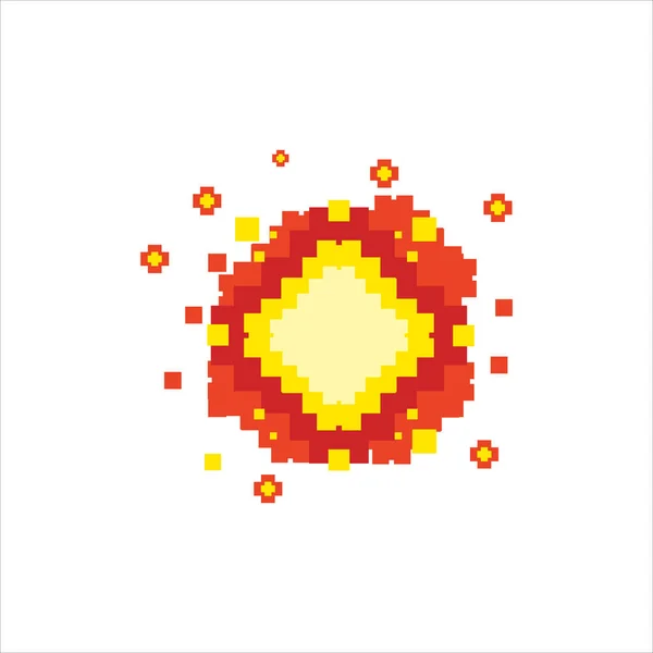 Pixel Kunst Illustration Zeichnung Kunstwerk Bit Design Charakter Symbol Videospiel — Stockvektor