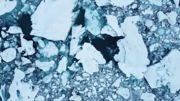Ledovce Tání Ledovce Laguně Jokulsarlon Islandu Arktické Krajiny Ledovci Unesco — Stock video
