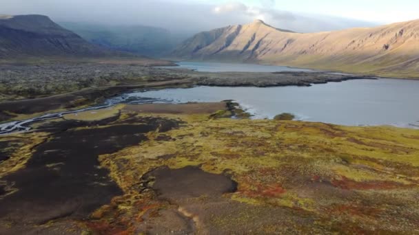 Islanda Paesaggio Bella Montagna Vulcanica Nella Stagione Estiva Natura Pura — Video Stock