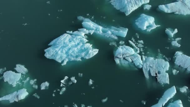 Nature Iceberg Fond Dans Lagon Bleu Glacier Avec Eau Pure — Video