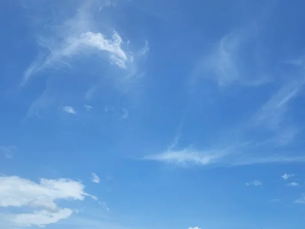 Beautiful Unique Cloud Blue Sky — Stok Foto