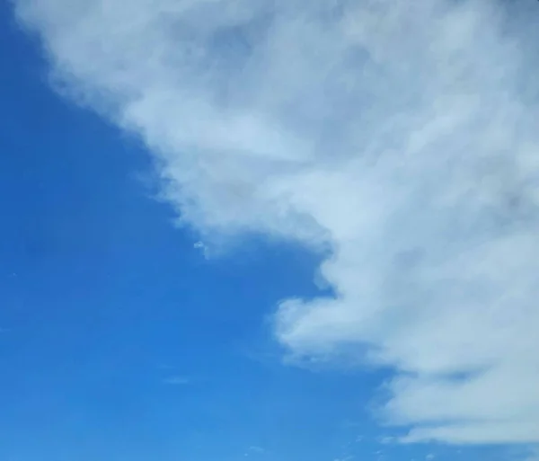 Beautiful and Unique Cloud in the Blue Sky