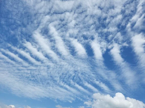 Beautiful and Unique Cloud in the Blue Sky