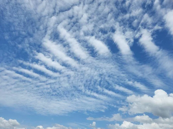 Beautiful and Unique Cloud in the Blue Sky