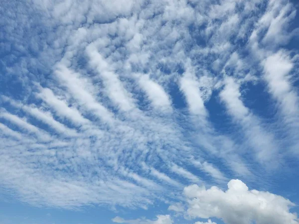 Beautiful and Unique Cloud in the Blue Sky