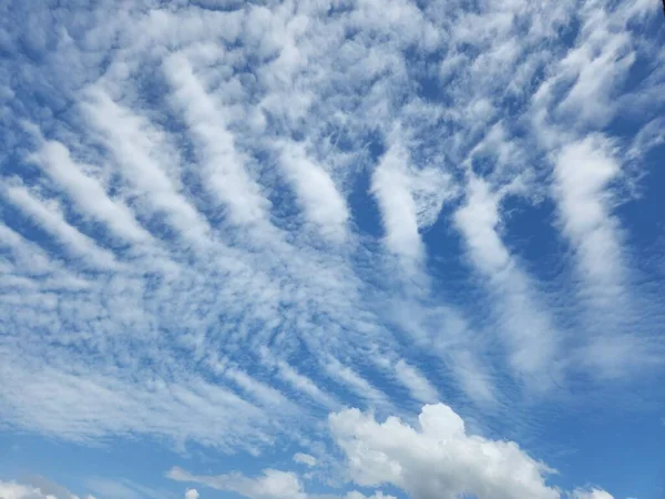 Beautiful and Unique Cloud in the Blue Sky