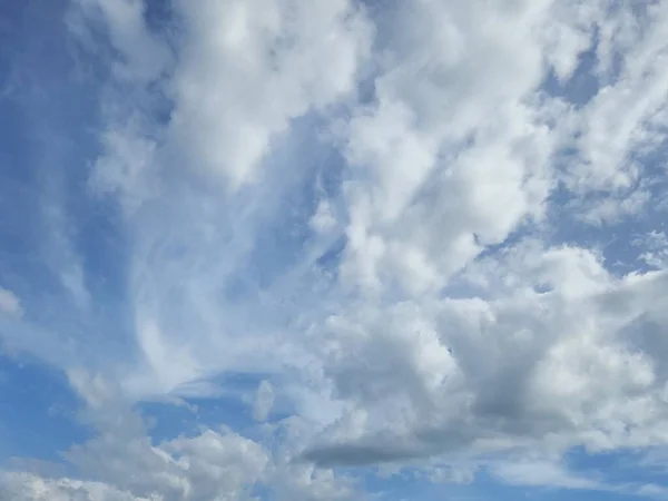 Beautiful and Unique Cloud in the Blue Sky