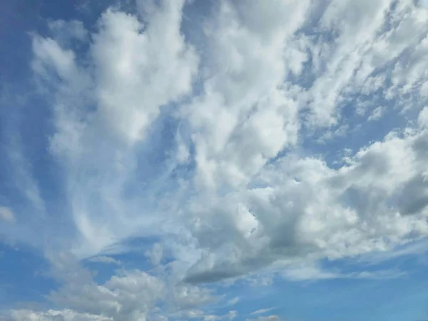 Beautiful and Unique Cloud in the Blue Sky