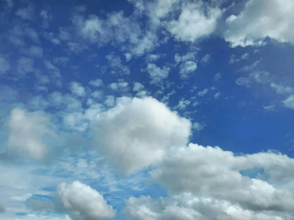 Beautiful and Unique Cloud in the Blue Sky