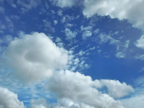 Beautiful and Unique Cloud in the Blue Sky