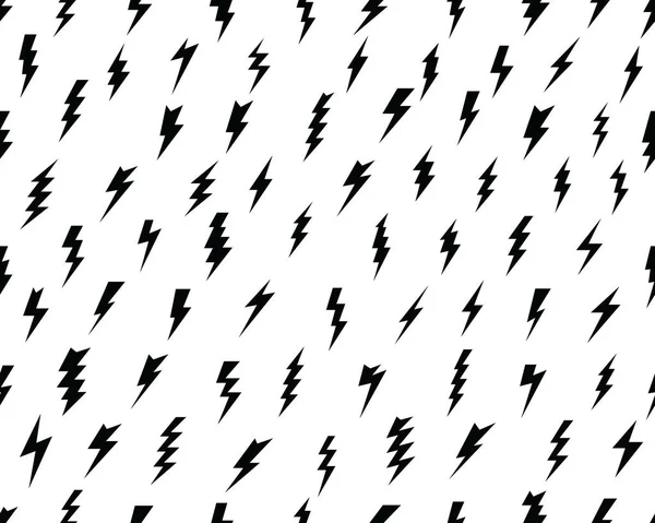 Blitz Blitz Nahtloses Muster Auf Weißem Hintergrund — Stockvektor