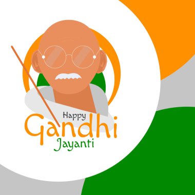 Gandi Jayanti Vektörü, Gandi Ji, Mutlu Gandi Jayanti, Gandi Ji İmaj, Hint Gandi 