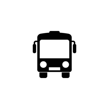 Bus simgesi vektör çizim şablonu