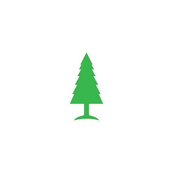 Fir Tree Icon Vector Illustration Logo Template — Vettoriale Stock