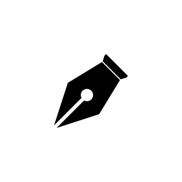 Füllfederhalter Vektor Illustration Logo Design — Stockvektor