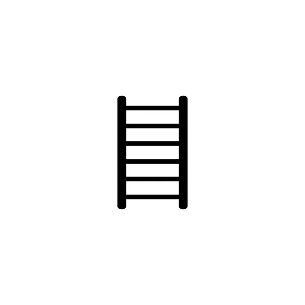 Ikona Drabiny Wektor Ilustracja Symbol Projekt — Wektor stockowy