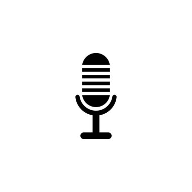 podcast ikon vektör illüstrasyon sembolü tasarımı