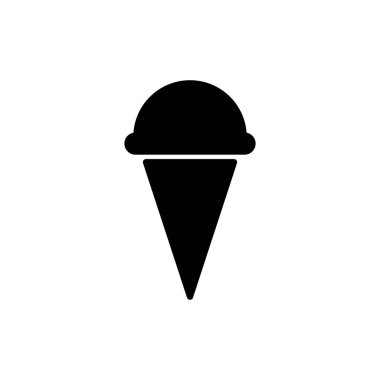 dondurma ikonu vektör illüstrasyon logo tasarımı
