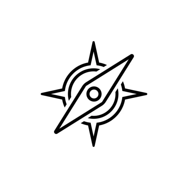 Compass Icon Vector Illustration Symbol Design — Vector de stoc