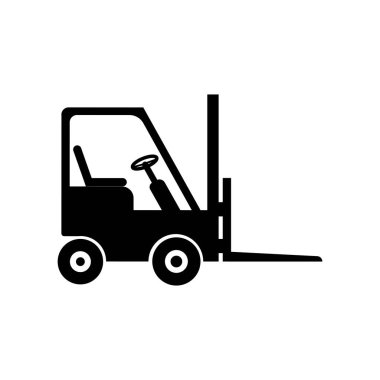 forklift simgesi vektör illüstrasyon sembolü tasarımı