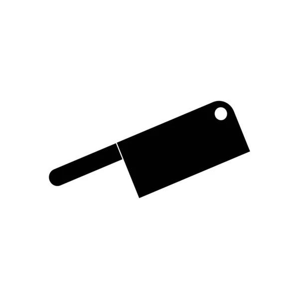 Cuchillo Carnicero Icono Vector Ilustración Símbolo Diseño — Archivo Imágenes Vectoriales