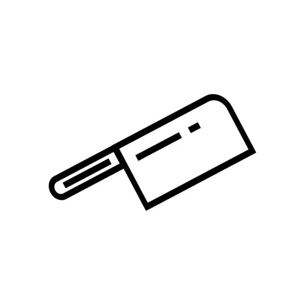 Řezník Nůž Ikona Vektor Ilustrační Symbol Design — Stockový vektor