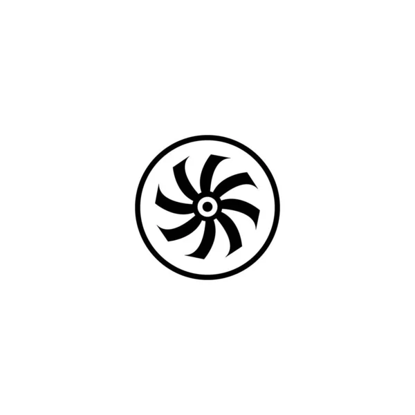 Fan Icon Vektor Illustration Symbol Design — Stockvektor