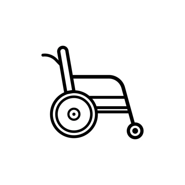 Design Symbolu Vektoru Ikony Invalidního Vozíku — Stockový vektor