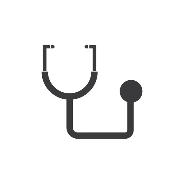 Stethoscope Εικονίδιο Διάνυσμα Εικονογράφηση Σύμβολο Σχεδιασμός — Διανυσματικό Αρχείο