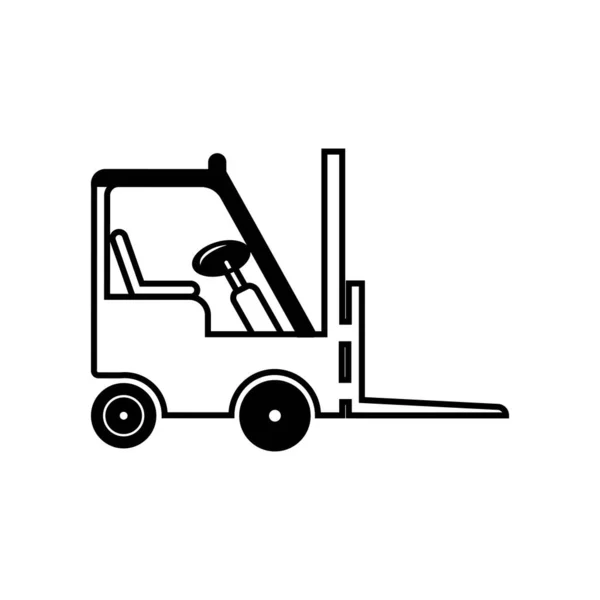 Forklift Simgesi Vektör Illüstrasyon Sembolü Tasarımı — Stok Vektör