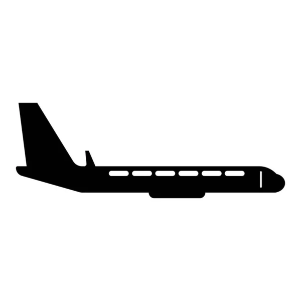 Icono Avión Vector Ilustración Símbolo Diseño — Vector de stock