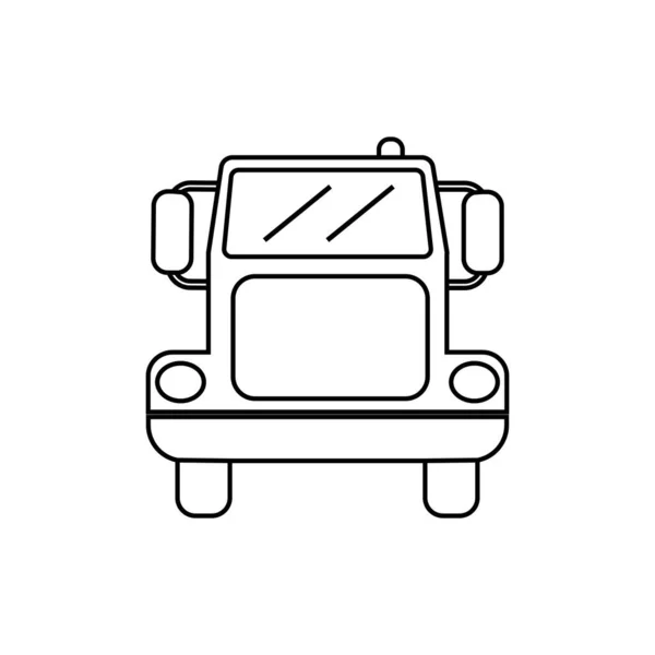 Truck Pictogram Vector Illustratie Symbool Ontwerp — Stockvector