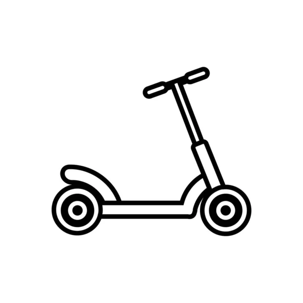 Scooter Simgesi Vektör Illüstrasyon Tasarımı — Stok Vektör