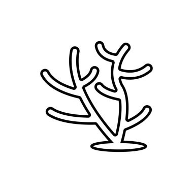 mercan resifi ikonu vektör illüstrasyon sembolü tasarımı