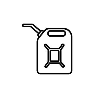 yağ ve benzin silindiri ikon vektör illüstrasyon logo tasarımı