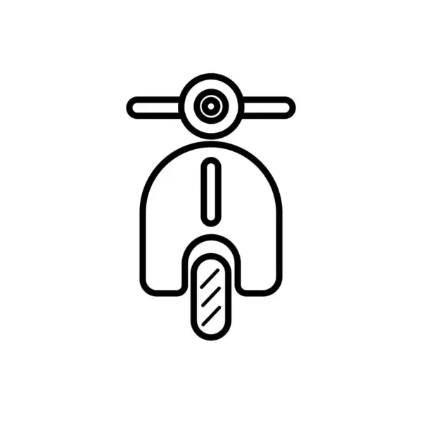 Vespa Scooter Icon Vector Illustration Symbol Design — Stock Vector