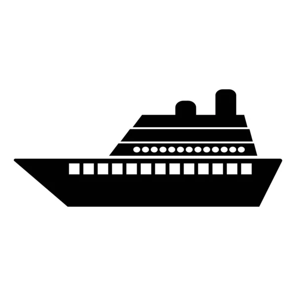 Sétahajó Ikon Vektor Illusztráció Szimbólum Tervezés — Stock Vector