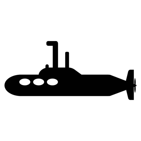 Desenho Símbolo Ilustração Vetor Ícone Submarino —  Vetores de Stock