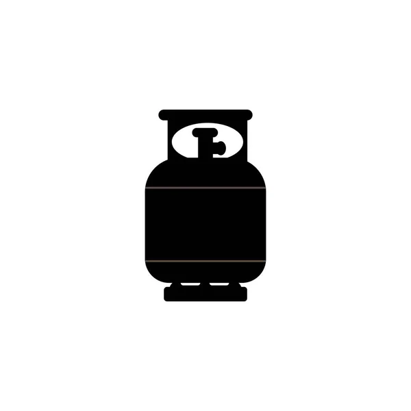 Gasflasche Symbol Vektor Illustration Logo Design — Stockvektor