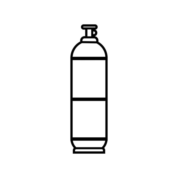 Gasflasche Symbol Vektor Illustration Logo Design — Stockvektor