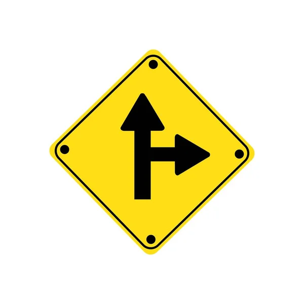 Yol Işaretleme Simgesi Vektör Illüstrasyon Logo Tasarımı — Stok Vektör