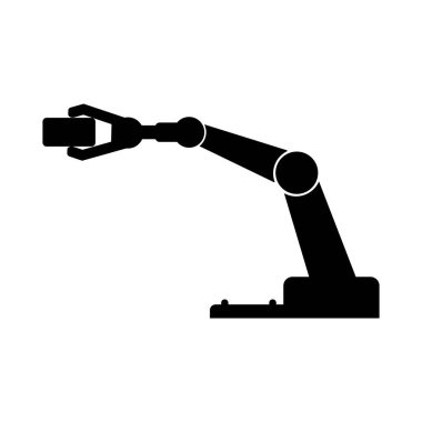 Endüstriyel robot ikon vektör çizim sembolü tasarımı