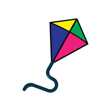 Uçurtma logo vektör çizimi tasarımı