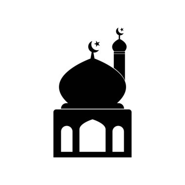 Cami simgesi vektör illüstrasyon logosu tasarımı