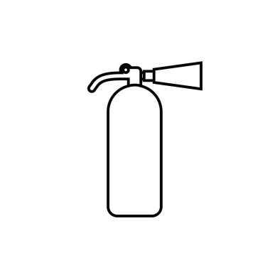 yangın söndürücü ikon vektör illüstrasyon sembolü tasarımı