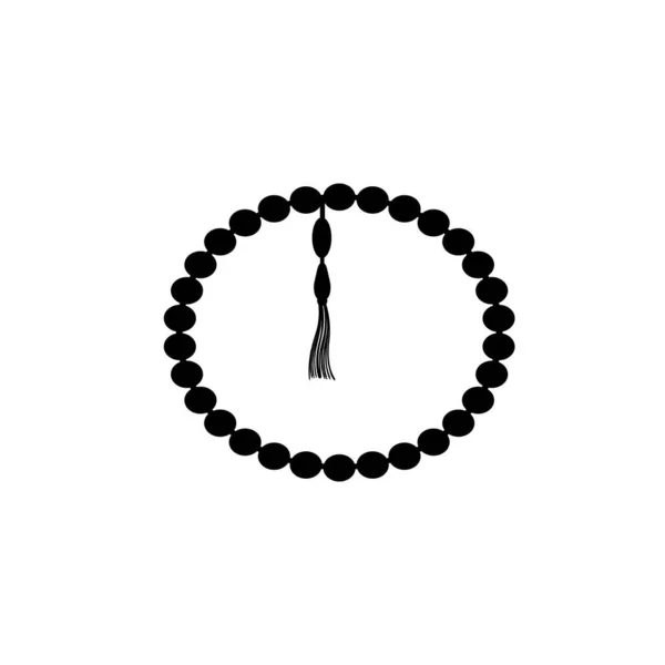 Diseño Del Logotipo Ilustración Del Icono Las Cuentas Oración — Vector de stock
